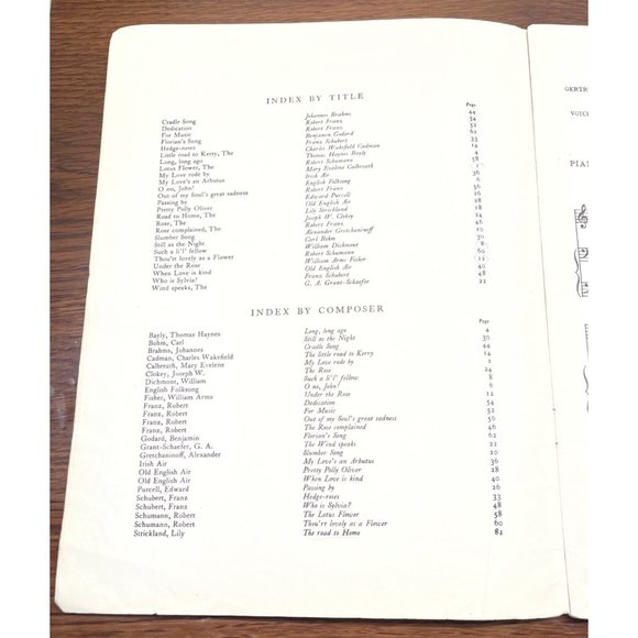 Art School Songs for School and Studio Sheet Music 1st Year Medium Low Voice - Picture 10 of 11